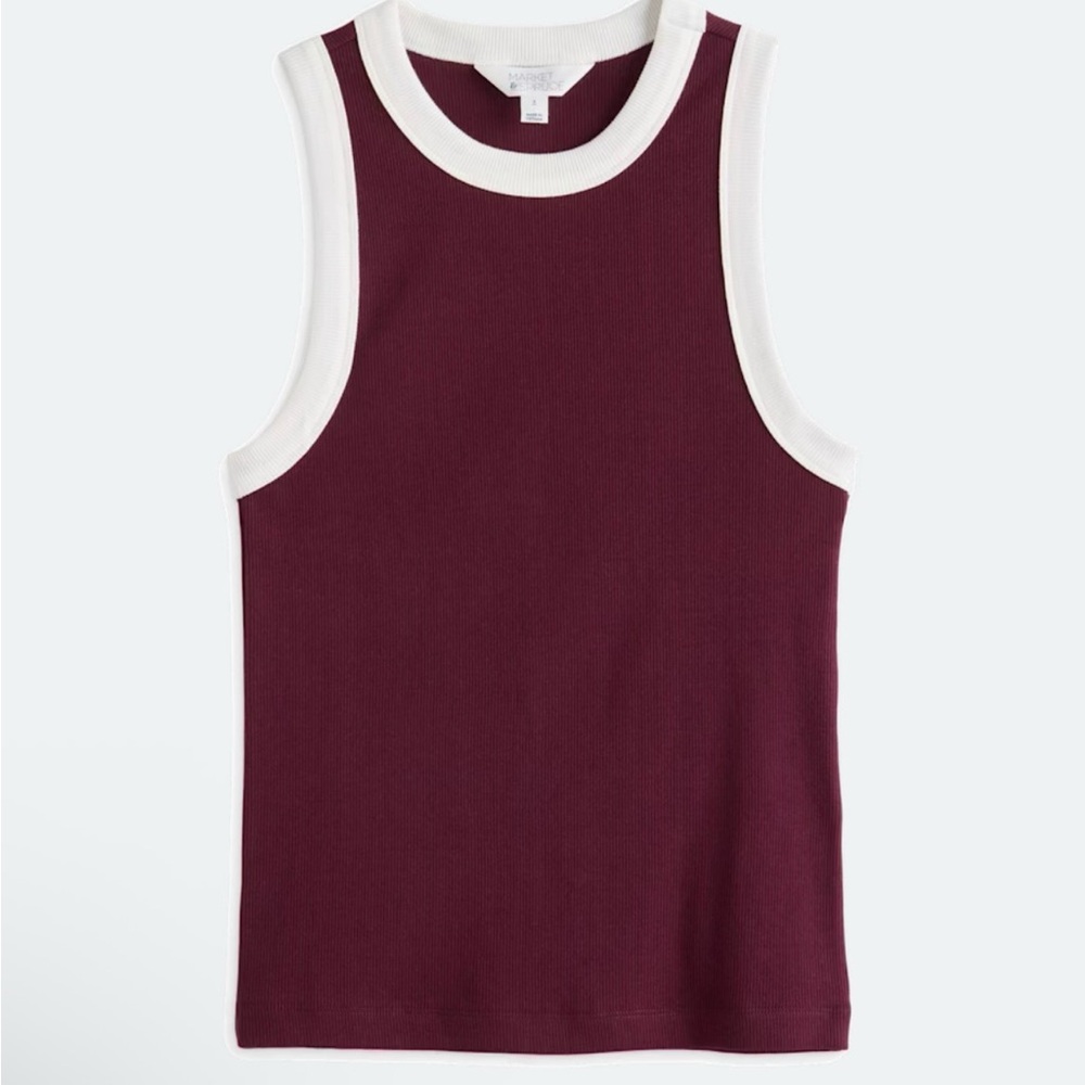 Market & Spruce Molli Ribbed High Neck Tank